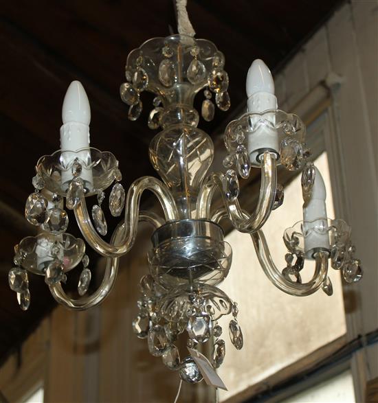 Glass chandelier